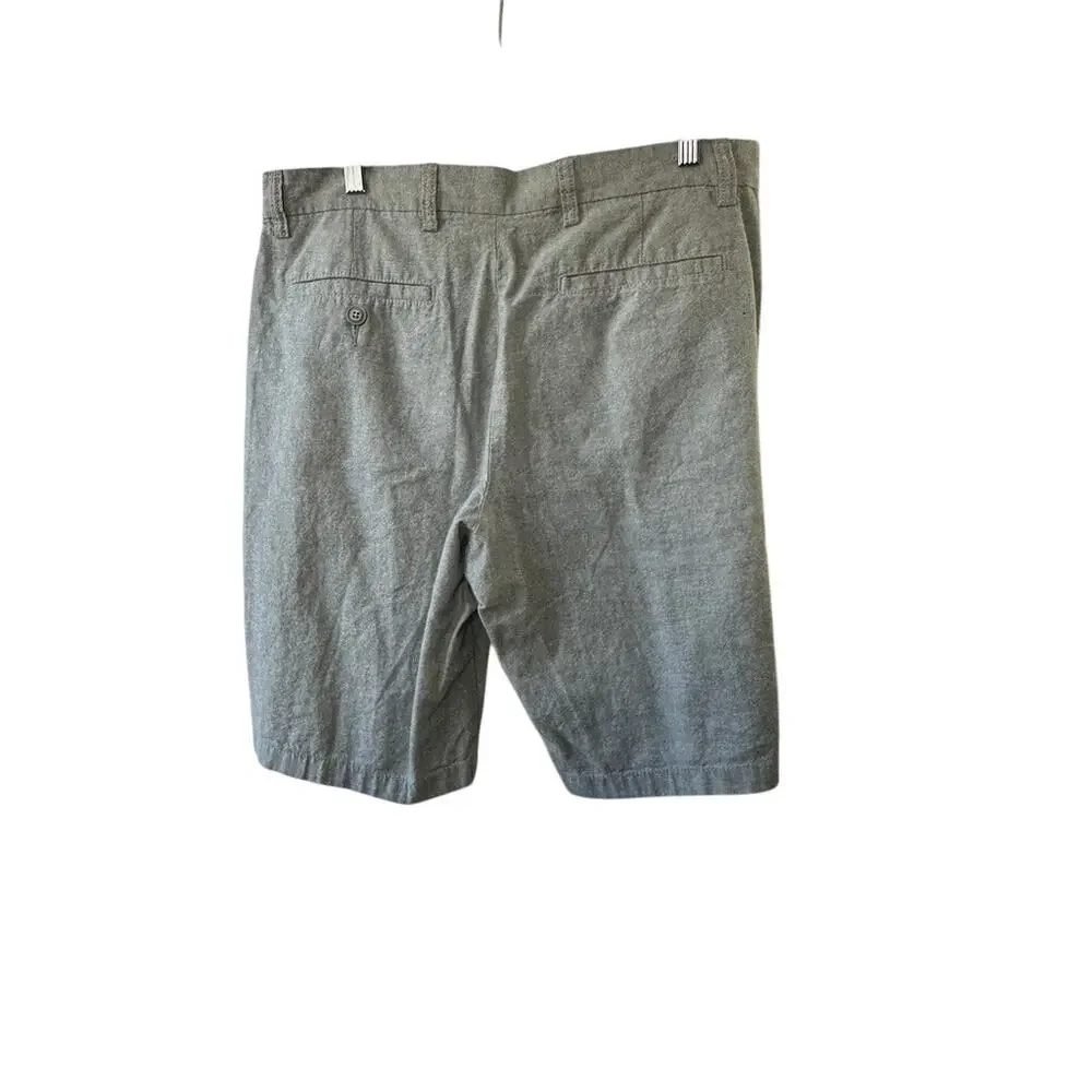 Old Navy Gray Ultimate Slim Flat Front 10